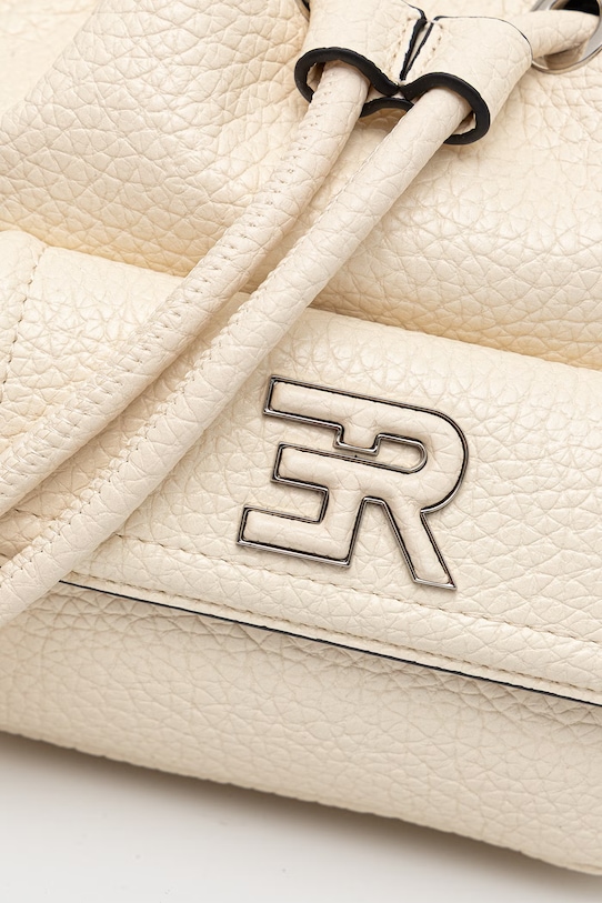 ERMANNO Firenze torebka worek damska z imitacji skóry beżowy 12402103