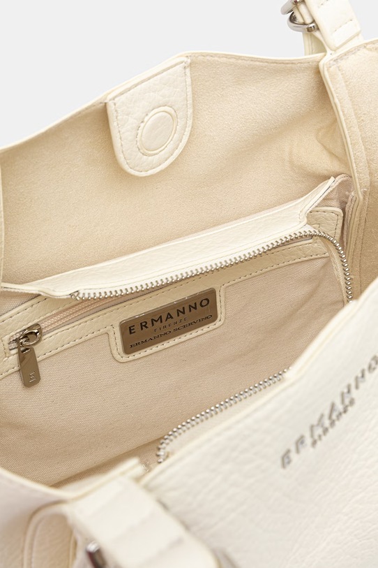 ERMANNO Firenze torebka shopper damska z imitacji skóry 12402112 beżowy