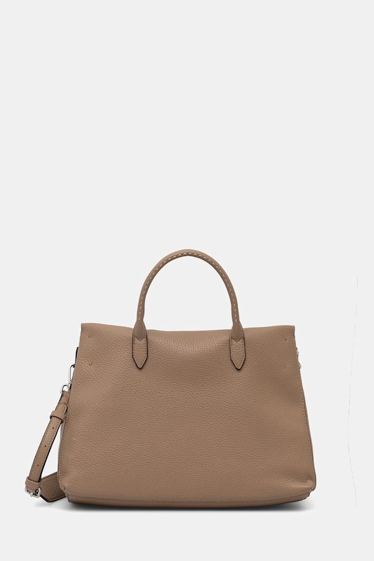 ERMANNO Firenze torebka damska z imitacji skóry beżowy 12402114