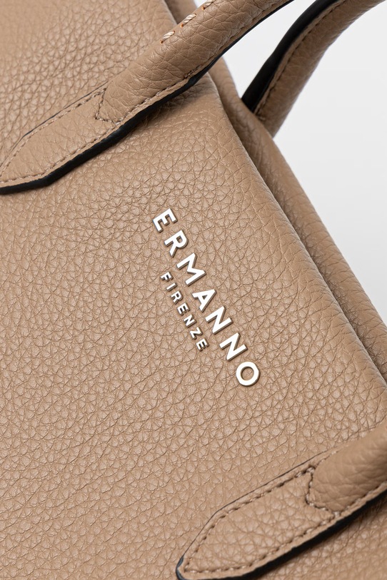 ERMANNO Firenze torebka damska z imitacji skóry beżowy 12402114