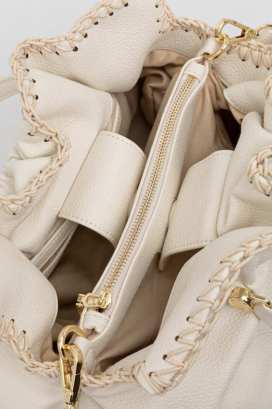 ERMANNO Firenze torebka damska z imitacji skóry 12402131 beżowy