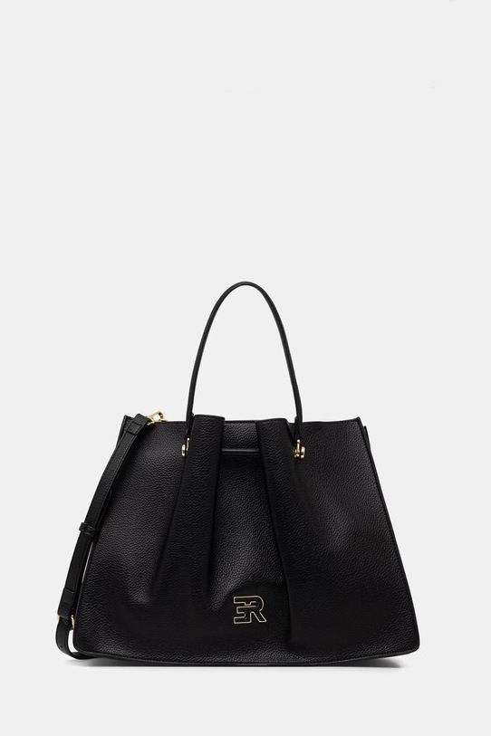 ERMANNO Firenze torebka shopper damska z imitacji skóry czarny 12402132