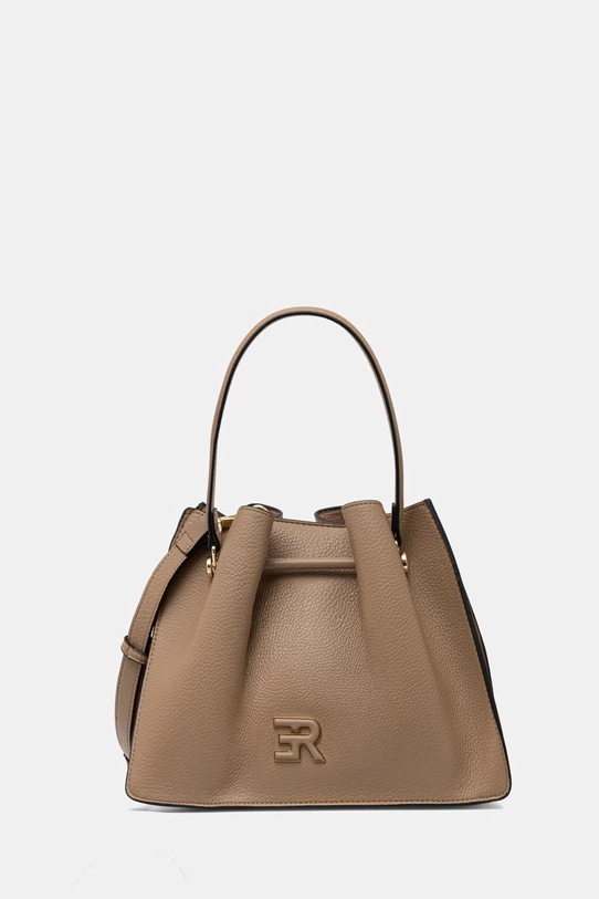 ERMANNO Firenze torebka damska z imitacji skóry beżowy 12402133