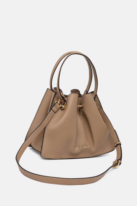 Akcesoria ERMANNO Firenze torebka damska z imitacji skóry 12402133 beżowy