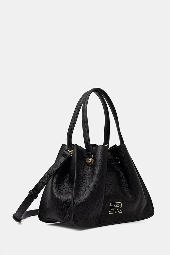 ERMANNO Firenze torebka damska z imitacji skóry 12402133 czarny SS26