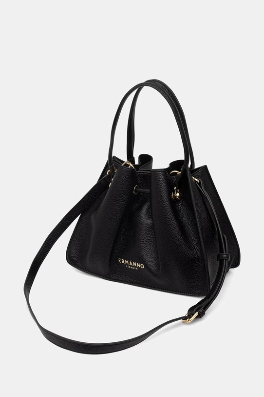 Akcesoria ERMANNO Firenze torebka damska z imitacji skóry 12402133 czarny