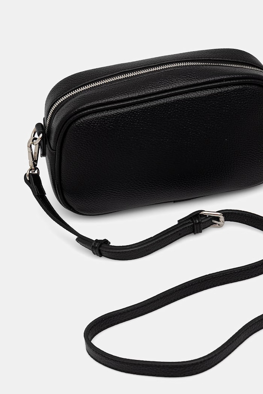 Akcesoria ERMANNO Firenze torebka crossbody damska z imitacji skóry 12402143 czarny