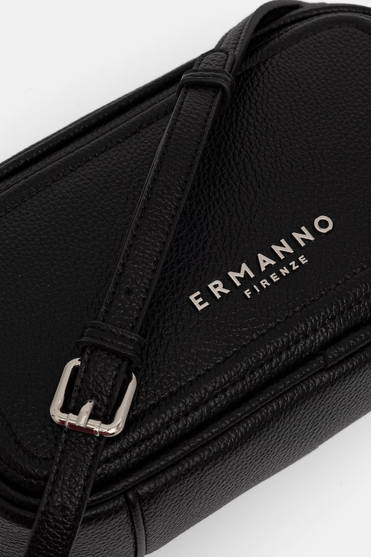 ERMANNO Firenze torebka crossbody damska z imitacji skóry czarny 12402143