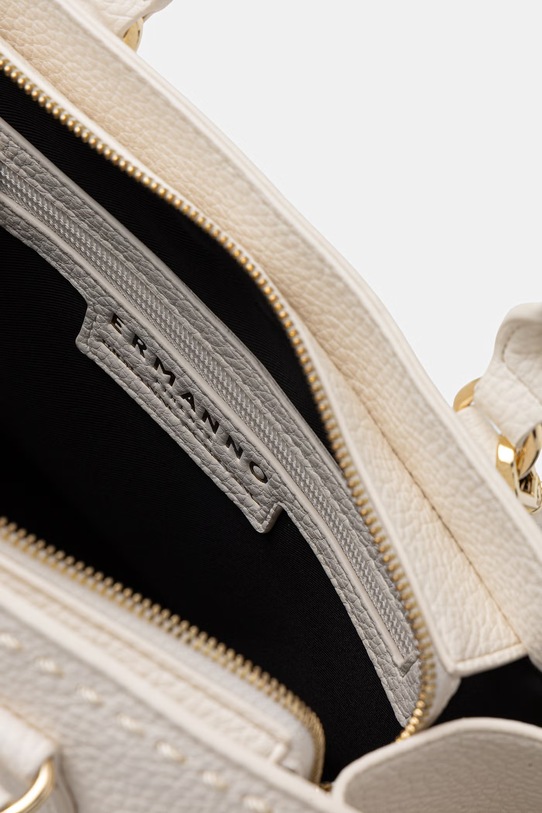 ERMANNO Firenze torebka shopper damska z imitacji skóry 12402158 beżowy