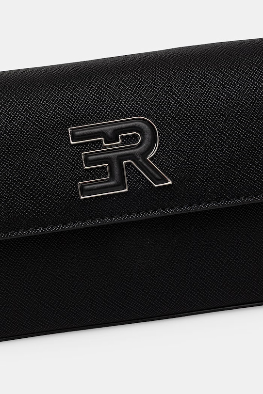 Akcesoria ERMANNO Firenze torebka crossbody damska z imitacji skóry 12402162 czarny