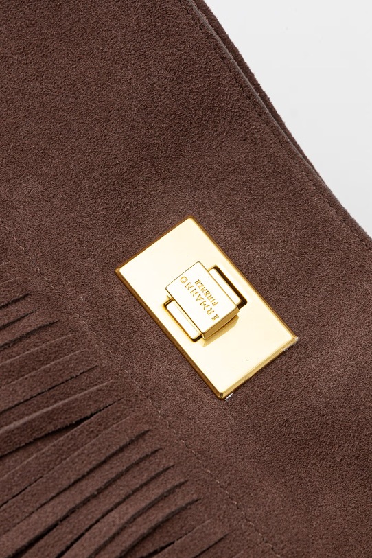 ERMANNO Firenze torebka crossbody damska skórzana brązowy 12402181