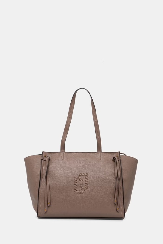 Liu Jo torebka shopper damska z imitacji skóry brązowy AA6080.E1109