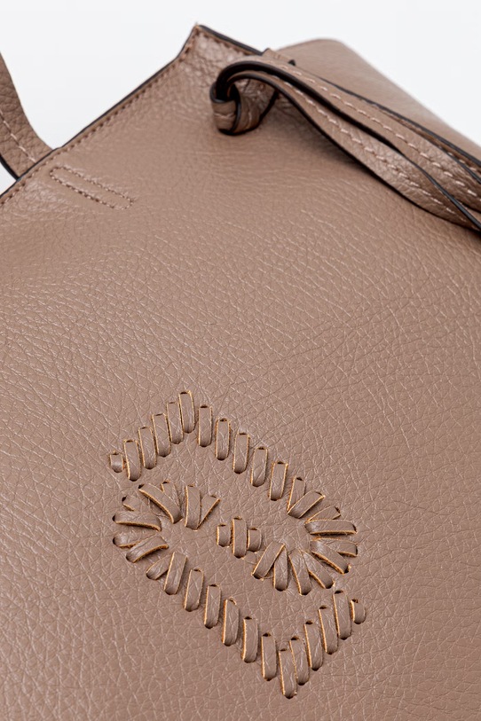 Liu Jo torebka shopper damska z imitacji skóry brązowy AA6080.E1109