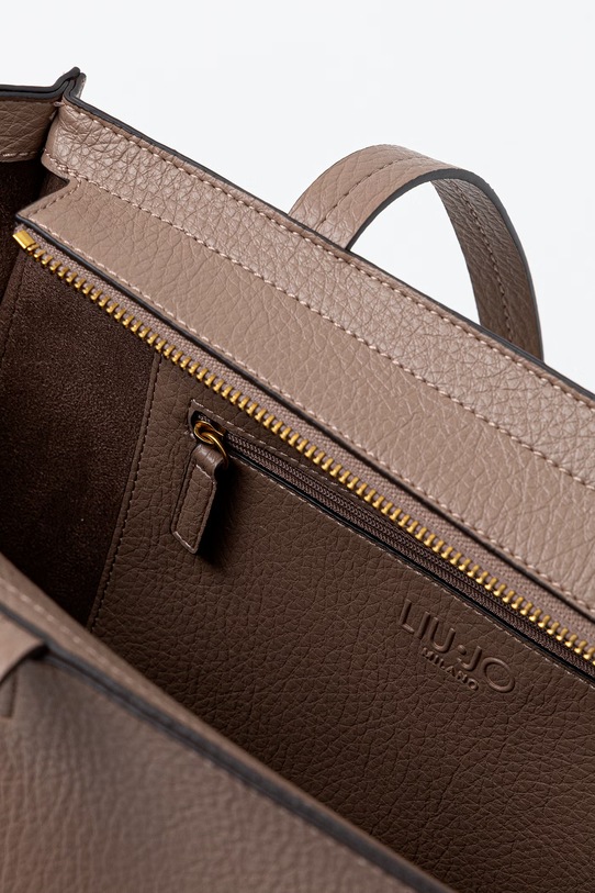 Liu Jo torebka shopper damska z imitacji skóry AA6080.E1109 brązowy