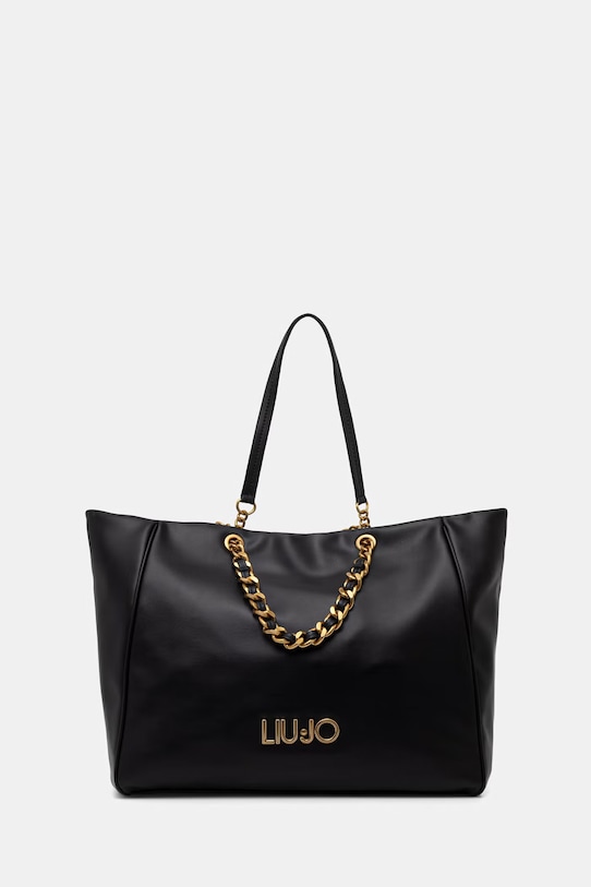 Liu Jo torebka shopper damska z imitacji skóry czarny AA6116.E0958