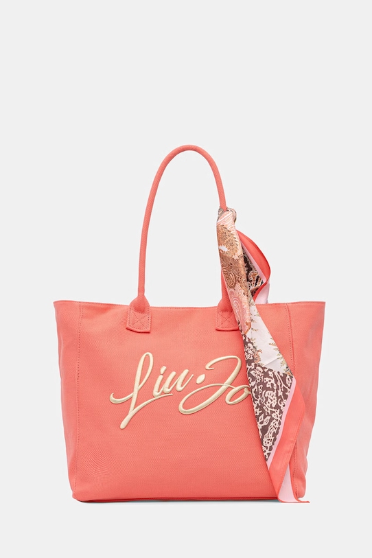 Liu Jo torebka shopper damska bawełniana różowy AA6200.T546A