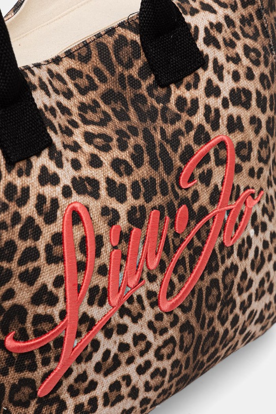 Liu Jo torebka shopper damska bawełniana brązowy AA6200.T549A