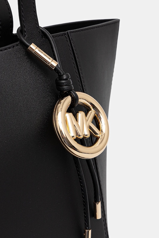 Kožená kabelka MICHAEL Michael Kors čierna 30R6G9JT6L