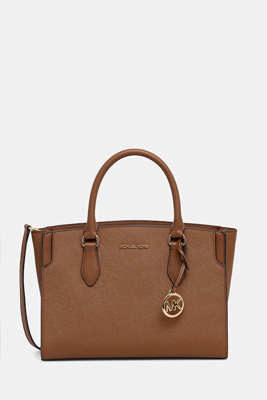 MICHAEL Michael Kors bőr táska nappa bőr barna 30R6GQ6S2L