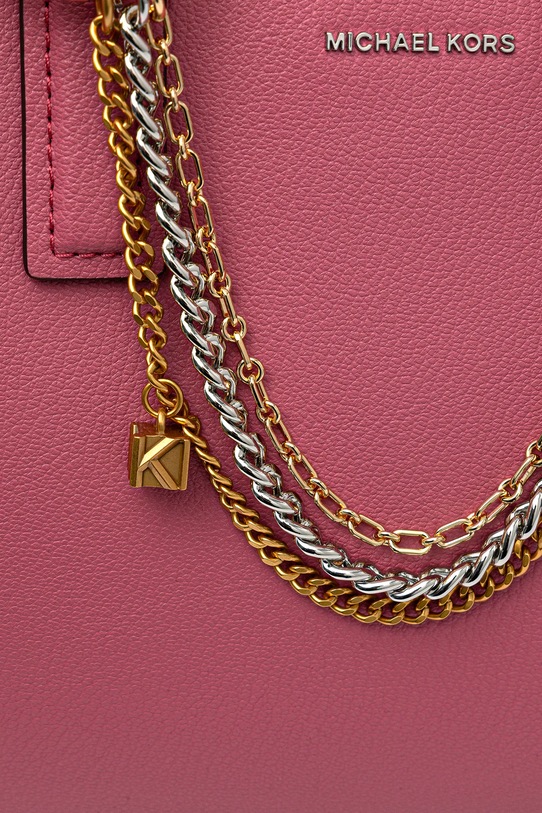 MICHAEL Michael Kors torebka skórzana 30R6S9IS2Y różowy