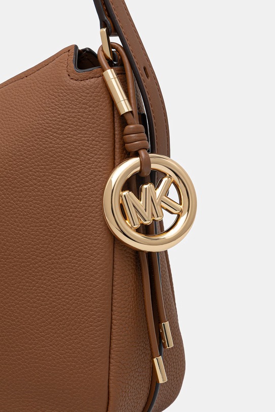 Kožená kabelka MICHAEL Michael Kors hnedá 30F5GY5M6L