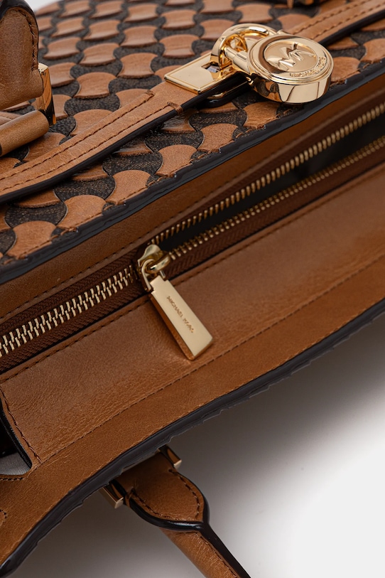 MICHAEL Michael Kors torebka skórzana 30R6GNXT0T brązowy