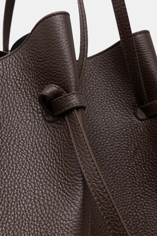 Кожена чанта Yuzefi XL MOCHI кафяв YUZRS26.HB.XLM.L038