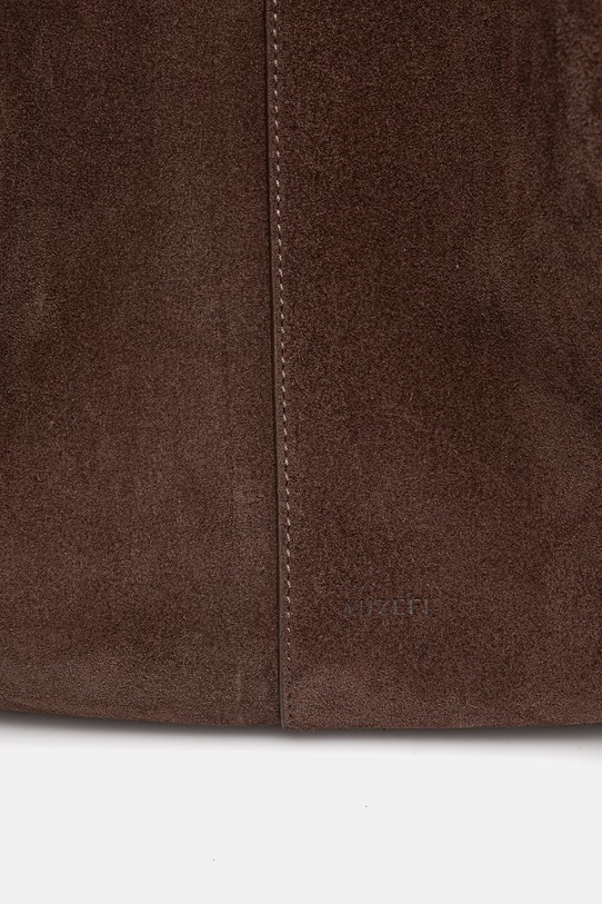 Akcesoria Yuzefi torebka shopper damska zamszowa XL MOCHI YUZRS26.HB.XLM.S026 brązowy