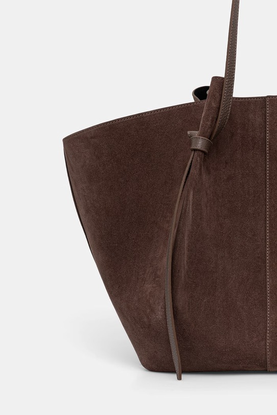 Yuzefi torebka shopper damska zamszowa XL MOCHI brązowy YUZRS26.HB.XLM.S026