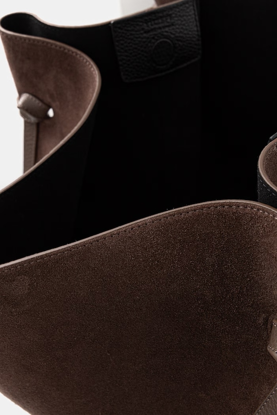 Yuzefi torebka shopper damska zamszowa XL MOCHI YUZRS26.HB.XLM.S026 brązowy