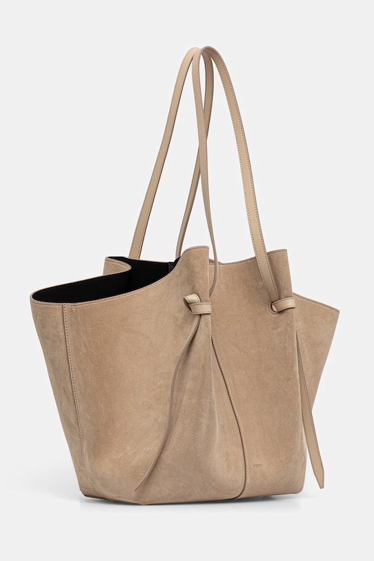 Yuzefi torebka shopper damska zamszowa XL MOCHI YUZSS26.HB.XLM.S007 beżowy AA00