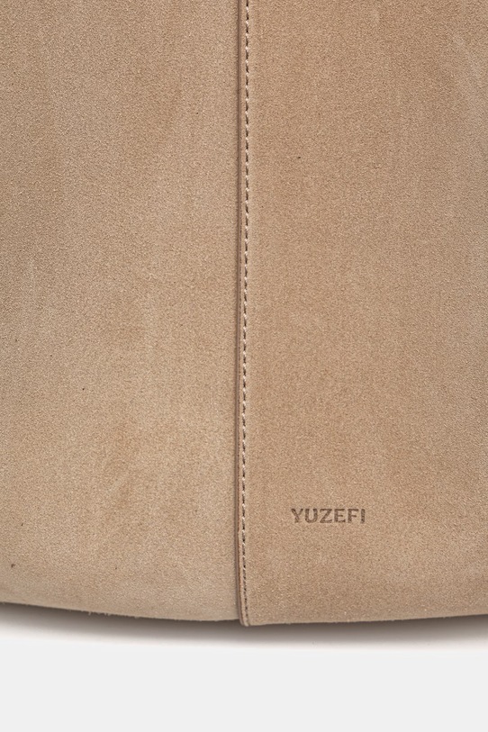 Akcesoria Yuzefi torebka shopper damska zamszowa XL MOCHI YUZSS26.HB.XLM.S007 beżowy