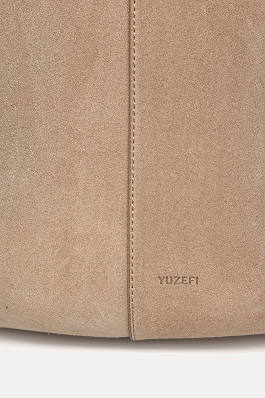 Akcesoria Yuzefi torebka shopper damska zamszowa XL MOCHI YUZSS26.HB.XLM.S007 beżowy
