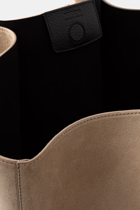 Yuzefi torebka shopper damska zamszowa XL MOCHI YUZSS26.HB.XLM.S007 beżowy