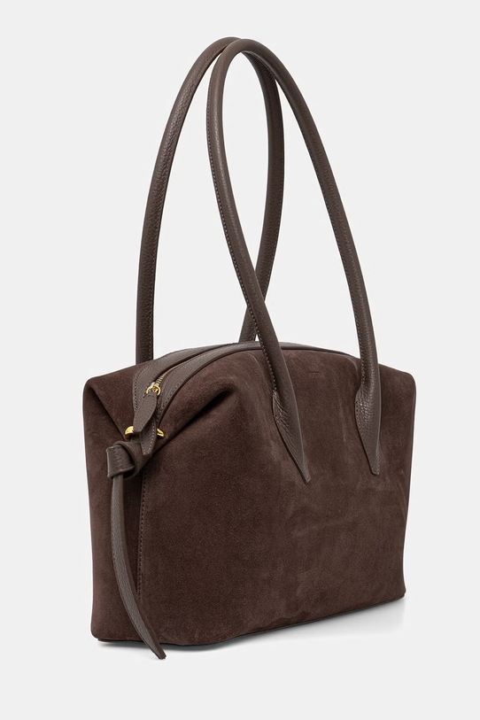 Yuzefi torebka damska zamszowa BRIOCHE DUFFLE YUZRS26.HB.BD.S026 brązowy AA00