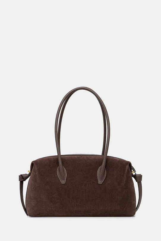 Akcesoria Yuzefi torebka damska zamszowa BRIOCHE DUFFLE YUZRS26.HB.BD.S026 brązowy