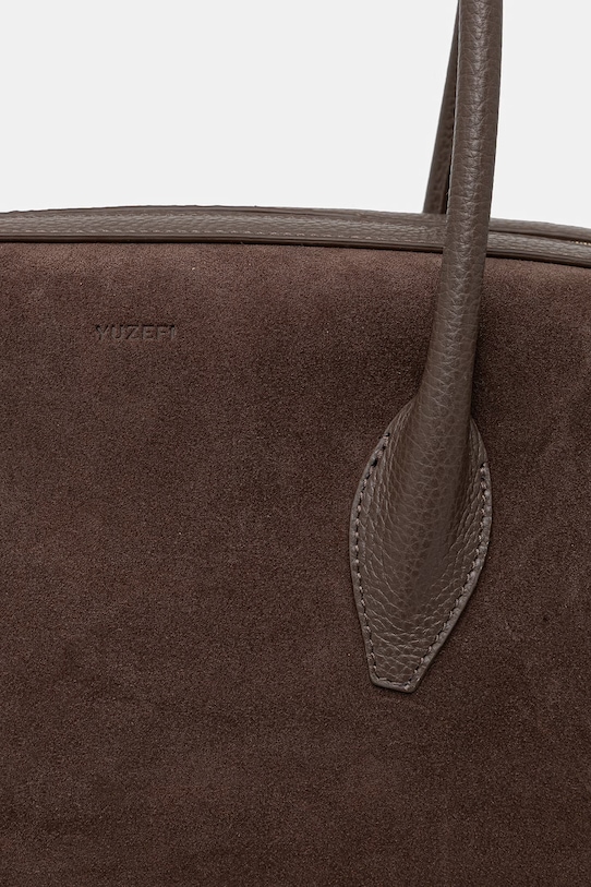 Yuzefi torebka damska zamszowa BRIOCHE DUFFLE brązowy YUZRS26.HB.BD.S026