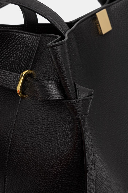 Yuzefi torebka skórzana GYOZA TOTE czarny YUZPF25.HB.GZT.L034