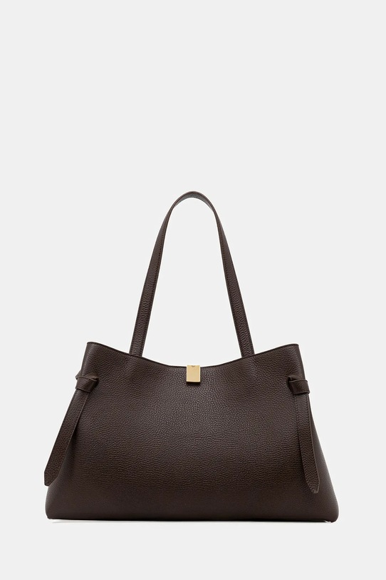 Yuzefi torebka skórzana GYOZA TOTE skóra licowa brązowy YUZPF25.HB.GZT.L038