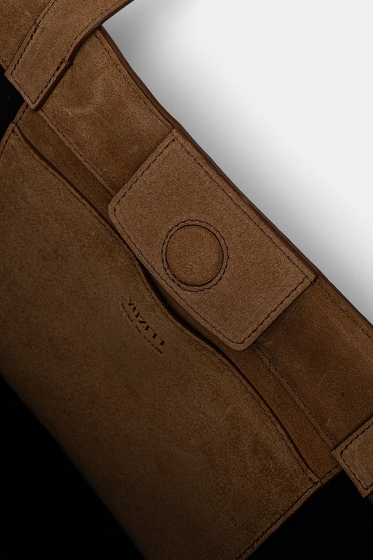 Yuzefi torebka tote damska zamszowa GYOZA TOTE YUZPF25.HB.GZT.S015 beżowy