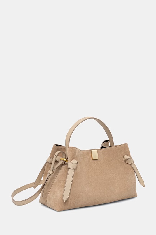 Yuzefi torebka damska zamszowa GYOZA YUZSS26.HB.GZ.S007 beżowy AA00