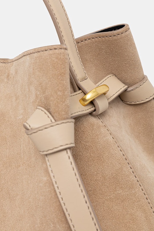 Yuzefi torebka damska zamszowa GYOZA YUZSS26.HB.GZ.S007 beżowy