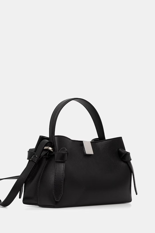 Yuzefi torebka crossbody damska skórzana GYOZA MINI YUZSS26.HB.MGZ.L072 czarny AA00