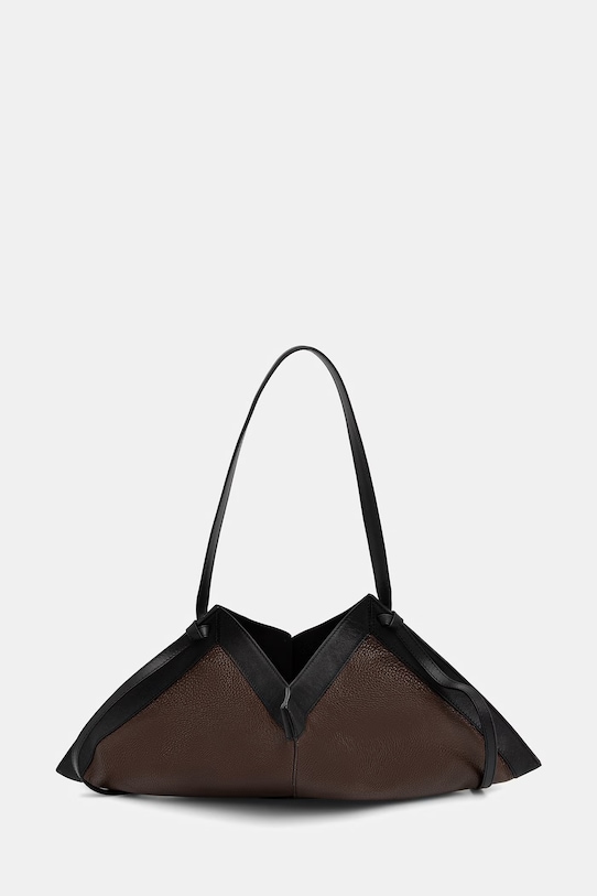 Yuzefi torebka damska skórzana WONTON brązowy YUZSS26.HB.WO.L038