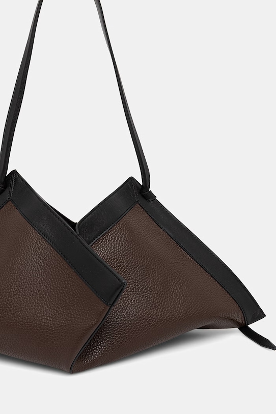 Akcesoria Yuzefi torebka damska skórzana WONTON YUZSS26.HB.WO.L038 brązowy