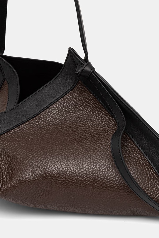 Yuzefi torebka damska skórzana WONTON brązowy YUZSS26.HB.WO.L038