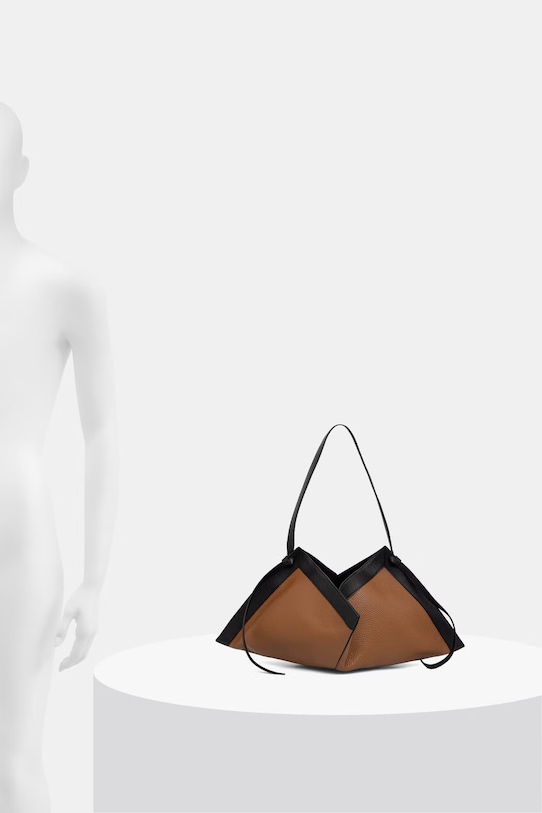 Yuzefi torebka damska skórzana WONTON YUZSS26.HB.WO.L069 brązowy