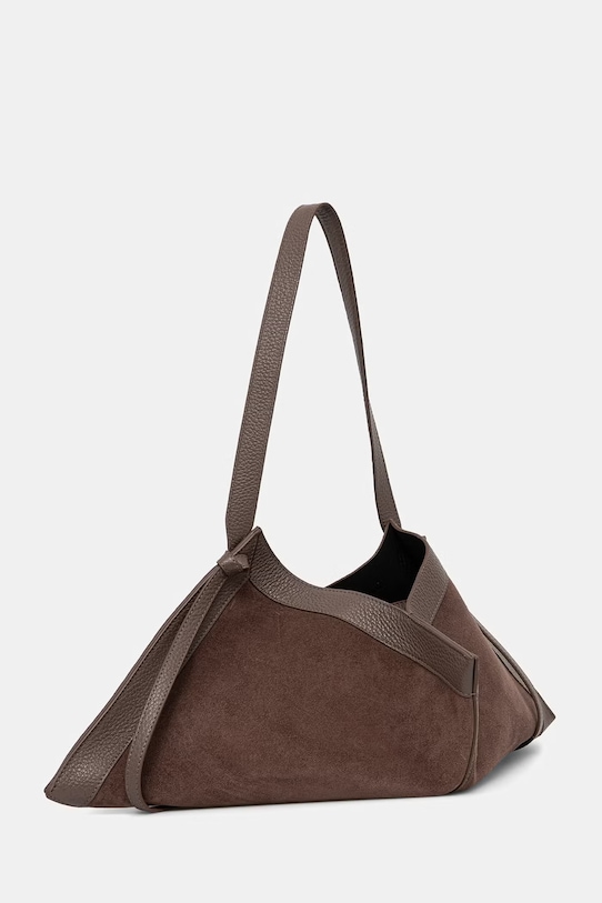 Yuzefi torebka damska zamszowa WONTON YUZSS26.HB.WO.S026 brązowy AA00