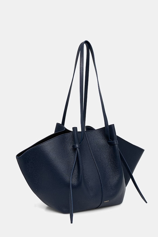 Yuzefi torebka shopper damska skórzana LARGE MOCHI YUZSS26.HB.LM.L063 granatowy SS26