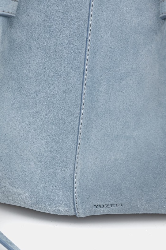 Yuzefi torebka shopper damska zamszowa MOCHI niebieski YUZSS26.HB.MO.S027